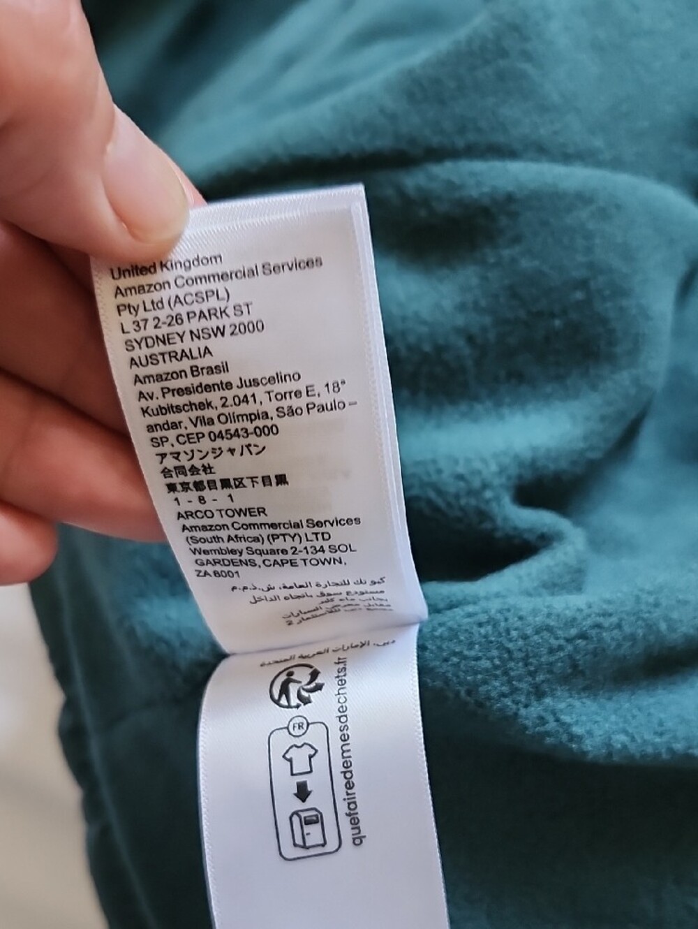 NWT Amazon Essentials Fleece Lined Puffer Vest Teal Green S - Picture 7 of 11